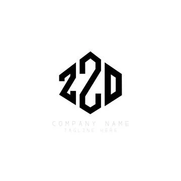 ZZO letter logo design with polygon shape. ZZO polygon and cube shape logo .. Stock Illustration