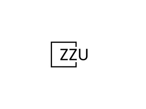 ZZU letter initial logo design vector illustration イラスト素材