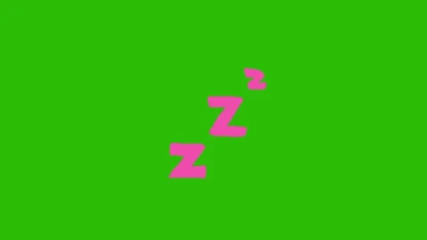 Zzz animation on green screen Vidéo 330679999