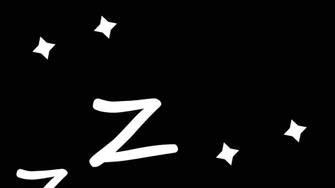 Zzz Cartoon hand drawn comic style. Icon for sleeping mode. Stock Footage 148501842