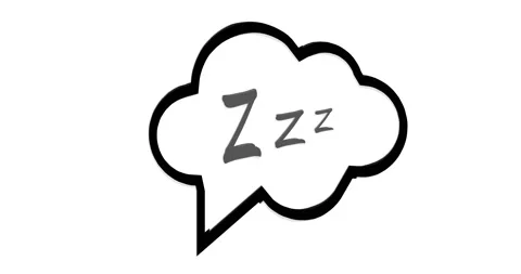 Zzz Cartoon hand drawn comic style. Icon for sleeping mode. Stock Footage 239024478