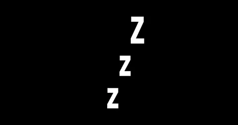 Zzz Cartoon hand drawn comic style. Icon for sleeping mode. Stock Footage 275256892