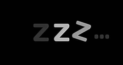 Zzz Cartoon hand drawn comic style. Icon for sleeping mode. Stock Footage 285423177