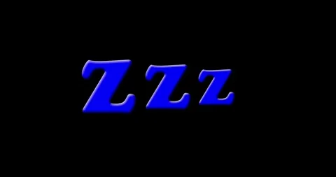 Zzz Cartoon hand drawn comic style. Icon for sleeping mode. Stock Footage 289464548