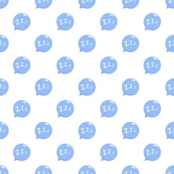 Zzz sleep bubbles forming seamless pattern background Stockillustratie