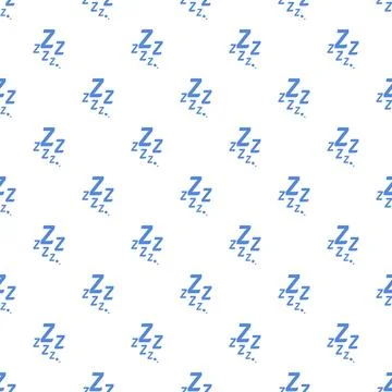 Zzz sleep pattern on white background for rest イラスト素材
