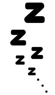 Zzz sleep snore text vector icon illustration. Stock Illustration