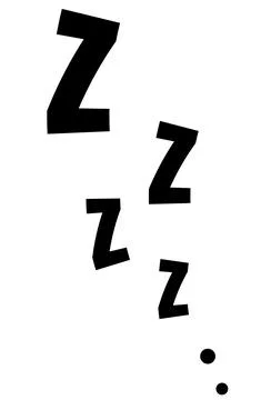 Zzz sleep snore text vector simple icon. Stock Illustration