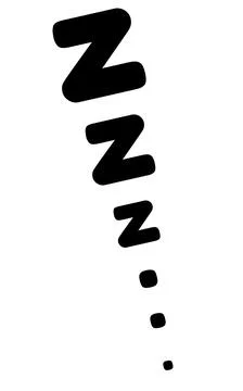 Zzz sleep snore text vector icon for comics Stock Illustration