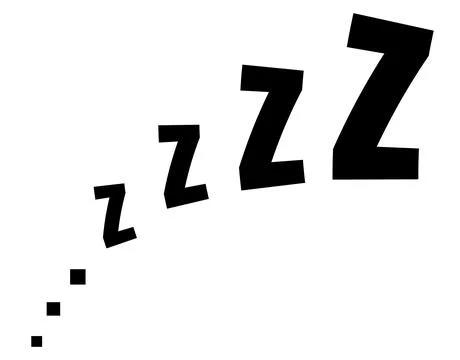 Zzz sleep snore text vector icon for comics Stock Illustration