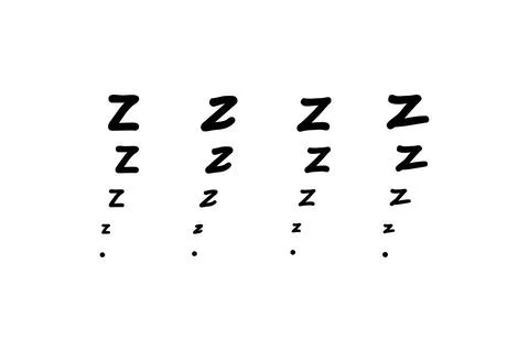 Zzz sleep waves icon set. Napping  illustration symbol. Sign rest vector flat 스톡 일러스트