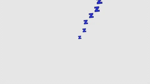 Zzz sleeping symbol floating 2D cartoon object animation 스톡 동영상 326064118
